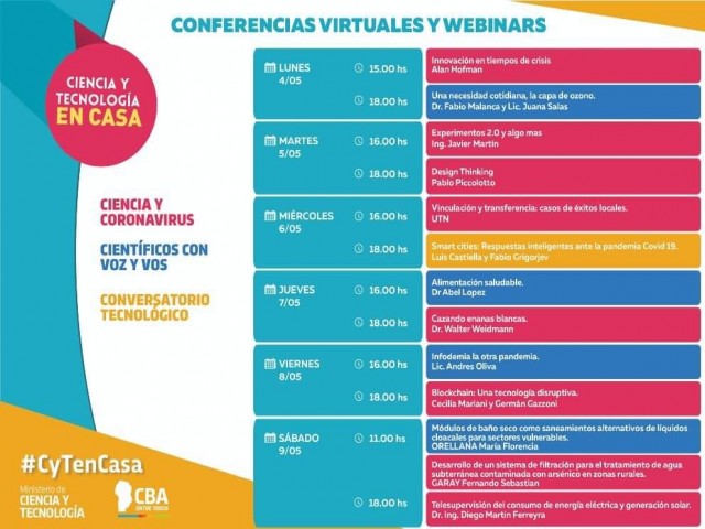 Conferencias Ciencia y Tecnología en Casa